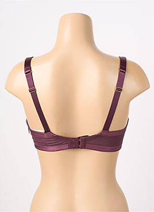 Soutien-gorge effet matière satinée haut soutien-gorge emboitant violet AUBADE femme