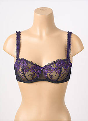 Soutien-gorge effet matière satinée haut soutien-gorge emboitant noir AUBADE femme