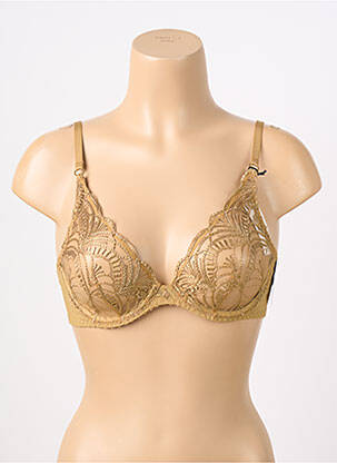 Soutien-gorge effet matière satinée haut soutien-gorge emboitant or AUBADE femme