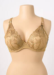 Soutien-gorge effet matière satinée haut soutien-gorge emboitant or AUBADE femme