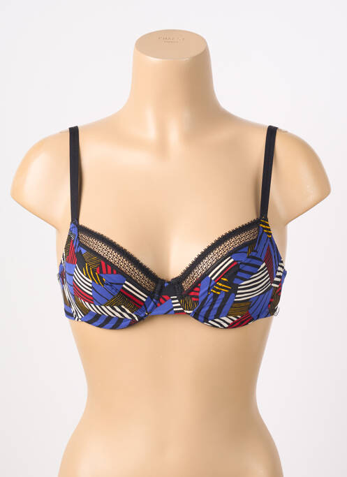 Soutien-gorge broderie haut soutien-gorge emboitant bleu PASSIONATA femme