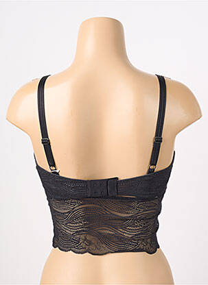 Soutien-gorge effet matière satinée haut soutien-gorge moulé noir TRIUMPH femme