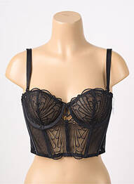 Soutien-gorge effet matière satinée haut soutien-gorge emboitant noir AUBADE femme