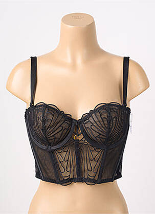 Soutien-gorge effet matière satinée haut soutien-gorge emboitant noir AUBADE femme