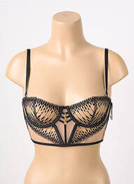 Soutien-gorge effet matière satinée haut soutien-gorge emboitant noir AUBADE femme