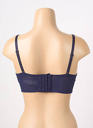 Soutien-gorge effet matière satinée haut soutien-gorge emboitant bleu CHANTELLE femme