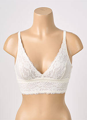 Soutien-gorge sans armature haut triangles beige CALIDA femme