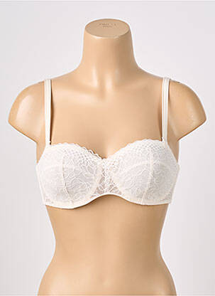 Soutien-gorge effet matière satinée haut soutien-gorge emboitant beige PASSIONATA femme