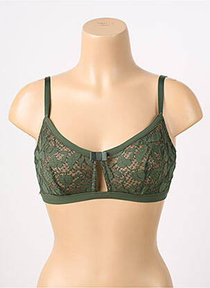 Soutien-gorge sans armature haut soutien-gorge emboitant vert LOU femme