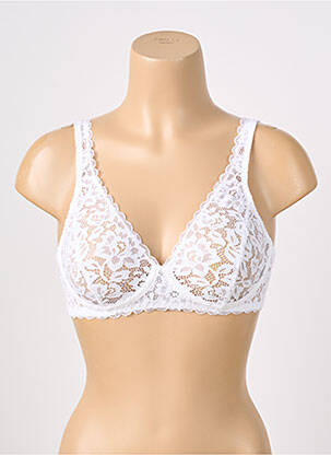 Soutien-gorge effet matière satinée haut soutien-gorge emboitant blanc CALIDA femme