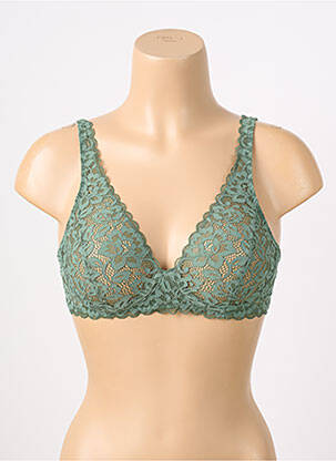 Soutien-gorge effet matière satinée haut soutien-gorge emboitant vert CALIDA femme