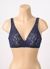 Soutien-gorge sans armature haut soutien-gorge emboitant bleu CALIDA femme