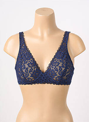 Soutien-gorge sans armature haut soutien-gorge emboitant bleu CALIDA femme