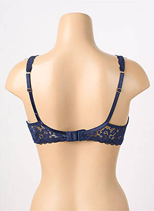 Soutien-gorge effet matière satinée haut soutien-gorge emboitant bleu CALIDA femme
