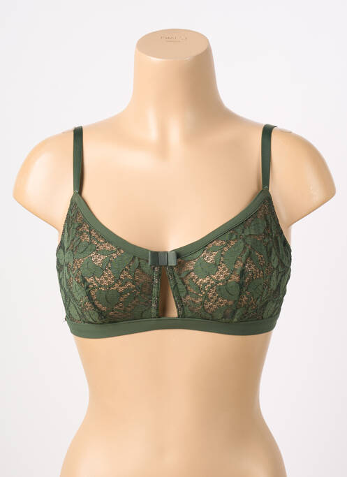 Soutien-gorge sans armature haut soutien-gorge emboitant vert LOU femme