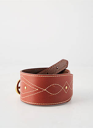 Ceinture coutures renforcées marron SUNCOO femme