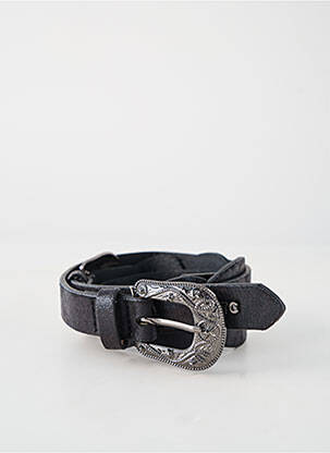 Ceinture effet matière satinée noir LE TEMPS DES CERISES femme