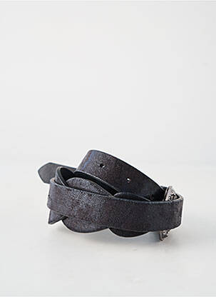 Ceinture effet matière satinée noir LE TEMPS DES CERISES femme