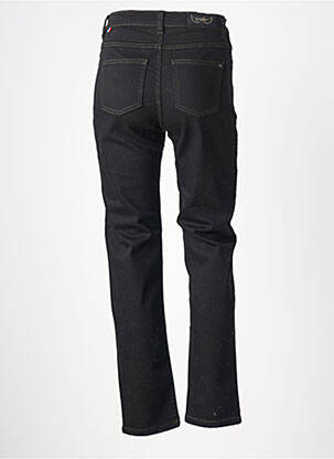 Pantalon droit fermeture zippée sous rabat boutonné noir BREIZH ANGEL femme