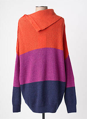 Pull coupe droite manches longues orange ROYAL MER femme