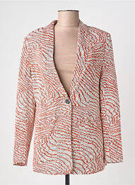 Blazer col châle orange LE TEMPS DES CERISES femme