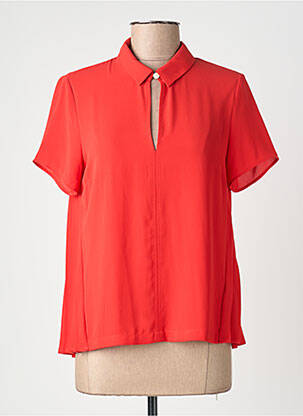 Chemisier coupe fluide manches courtes rouge I.CODE (By IKKS) femme
