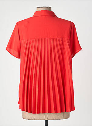 Chemisier coupe fluide manches courtes rouge I.CODE (By IKKS) femme