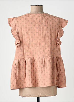 Blouse imprimé fantaisie sans manche rose ARTLOVE femme