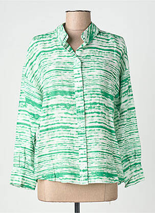 Chemisier imprimé fantaisie manches longues vert HARRIS WILSON femme