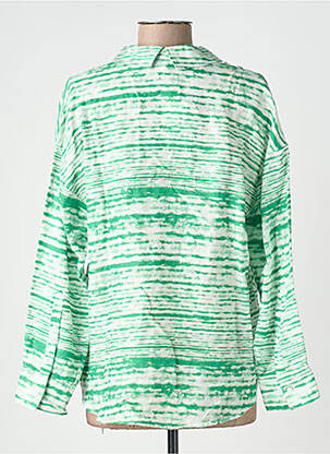 Chemisier imprimé fantaisie manches longues vert HARRIS WILSON femme
