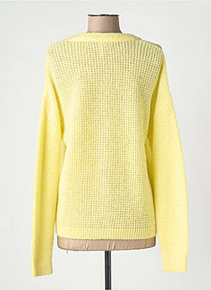 Gilet manches longues fermeture boutonnée sur le devant jaune I.CODE (By IKKS) femme