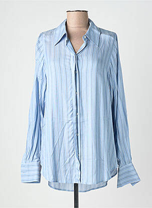 Chemisier imprimé fantaisie manches longues bleu SCOTCH & SODA femme