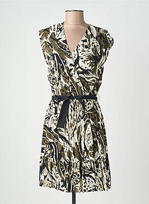 Robe courte sans manche sans manche vert LE TEMPS DES CERISES femme