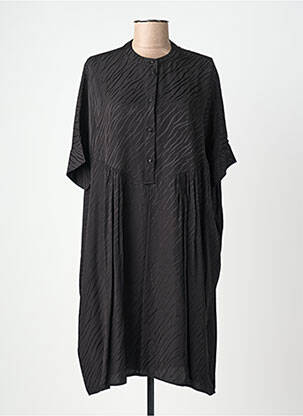 Robe courte manches courtes manches courtes noir SELECTED femme