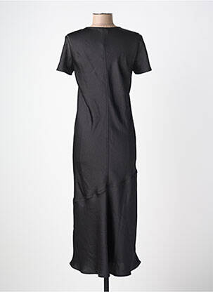 Robe longue manches courtes manches courtes noir IKKS femme