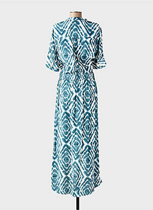 Robe longue imprimé fantaisie manches courtes bleu SCOTCH & SODA femme