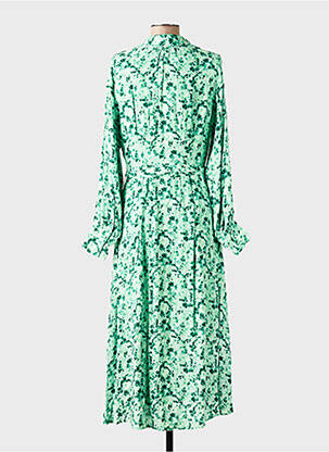 Robe longue manches longues manches longues vert SELECTED femme