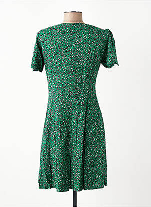 Robe courte manches courtes manches courtes vert IKKS femme