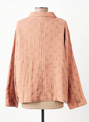 Veste casual col chemisier orange ARTLOVE femme