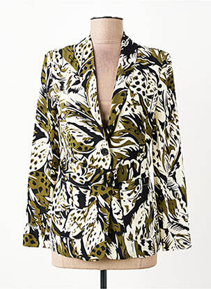 Veste casual finition intérieure doublée vert LE TEMPS DES CERISES femme