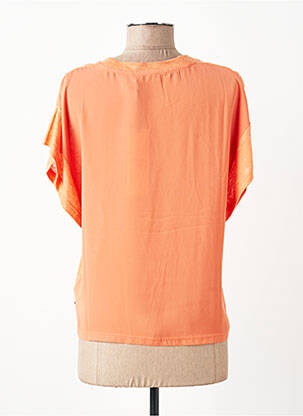 T-shirt coupe droite manches courtes orange LE TEMPS DES CERISES femme