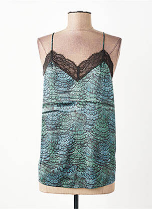 Top stretch fines bretelles bleu SCOTCH & SODA femme