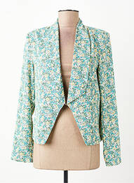 Veste casual coupe cintrée vert LE TEMPS DES CERISES femme