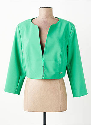 Veste casual col rond vert KOCCA femme