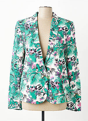 Blazer coupe cintrée vert IKKS femme