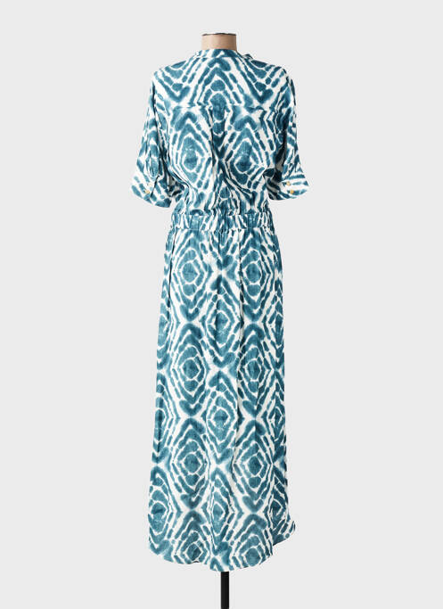 Robe longue imprimé fantaisie manches courtes bleu SCOTCH & SODA femme