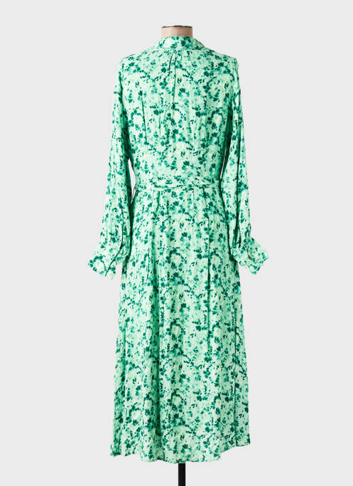 Robe longue manches longues manches longues vert SELECTED femme