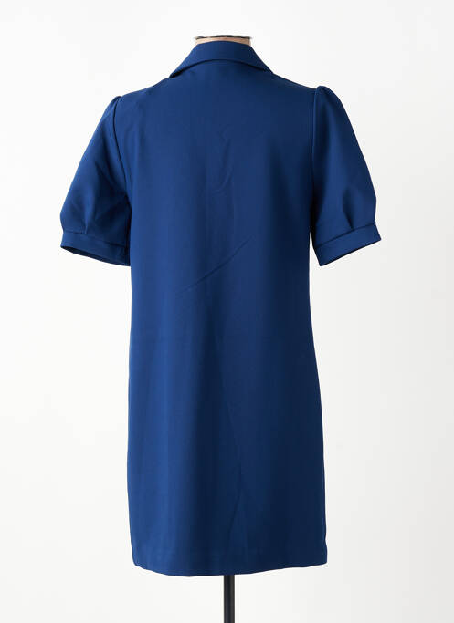 Robe courte manches courtes manches courtes bleu I.CODE (By IKKS) femme