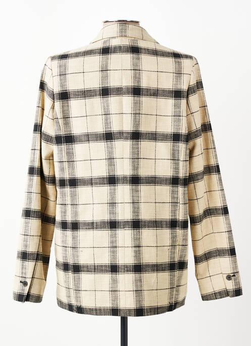 Blazer coupe cintrée beige SELECTED femme