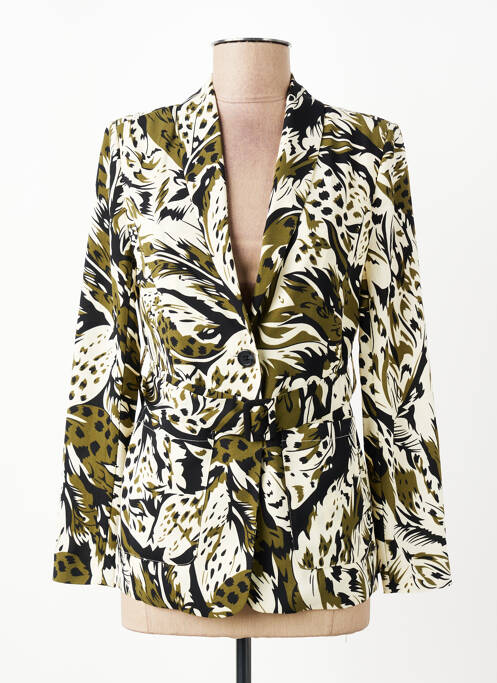 Veste casual finition intérieure doublée vert LE TEMPS DES CERISES femme